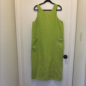 Kathie Lee Collection Green Sleeveless Scoop Neck Sundress
